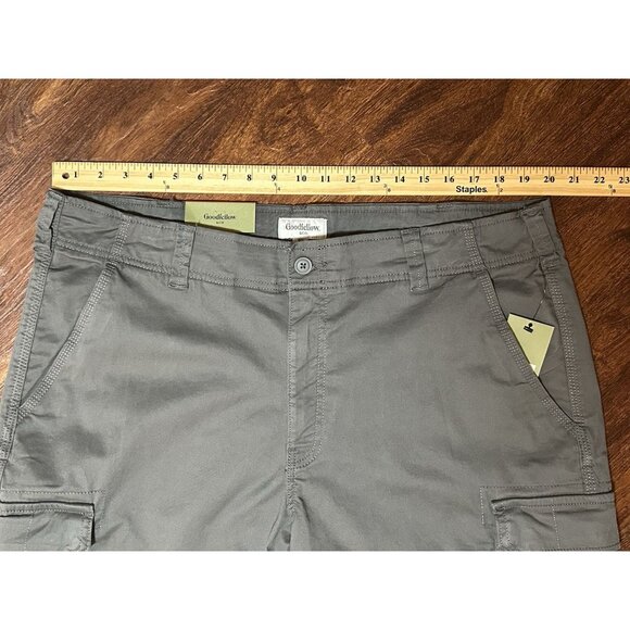 NWT Mens Cargo Shorts 6 Pockets 11" Inseam 40" Waist GRAY Goodfellow & Co - Picture 4 of 8